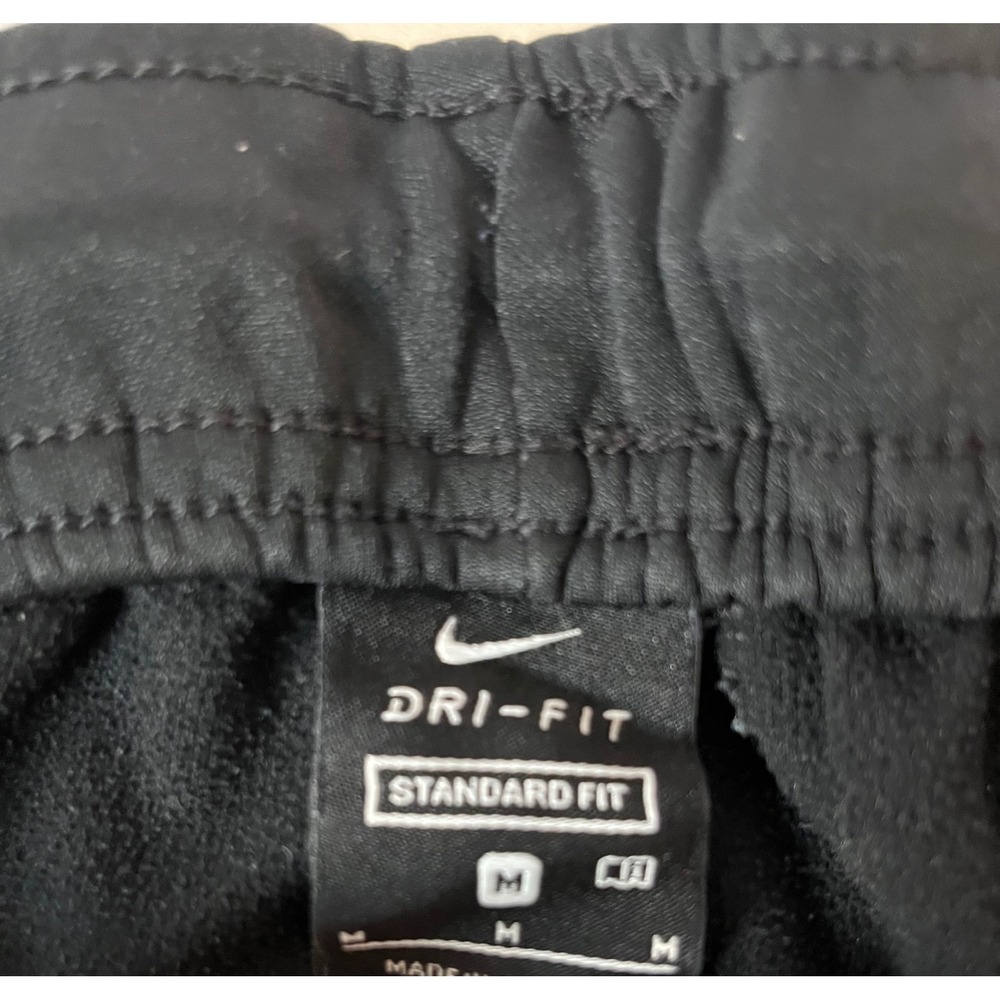 Nike Dri-FIT Athletic Pants Men Medium‎ Black Excellent Standard Fit Drawstring - Picture 3 of 6